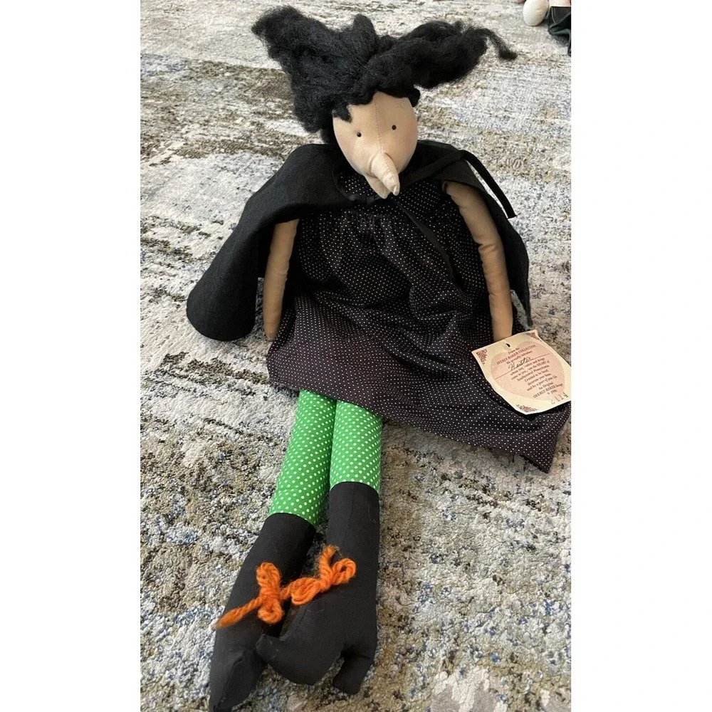 VTG Overly Raker Hester shelf sitter halloween witch 1990 Number 2114 RARE HTF